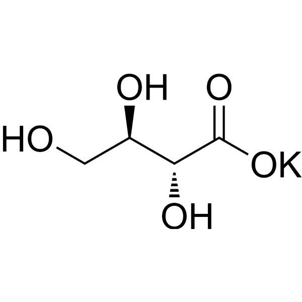 Erythronic acid potassium Structure