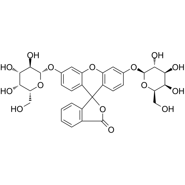 Fluorescein di (β-D-galactopyranoside) Structure