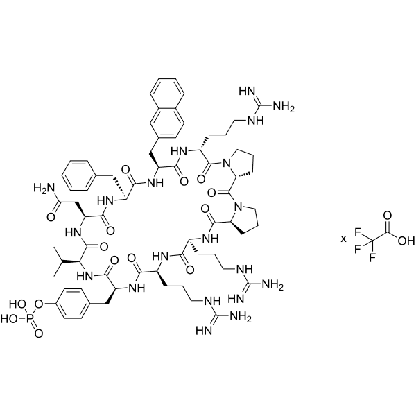 Grb2 SH2 domain inhibitor 1 TFA Structure