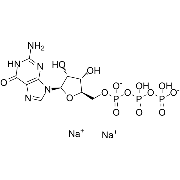 Guanosine-5'-triphosphate disodium salt Structure