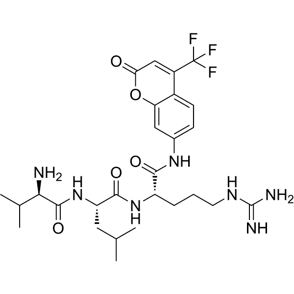 H-d-Val-Leu-Arg-AFC Structure