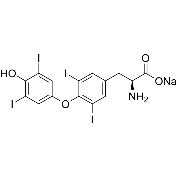 L-Thyroxine sodium Structure