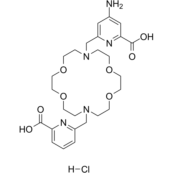 Macropa-NH2 hydrochloride Structure