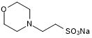MES sodium salt Structure