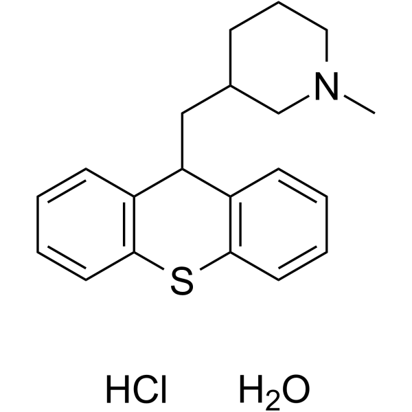 Metixene hydrochloride hydrate Structure