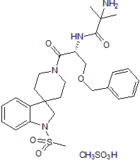 Ibutamoren mesylate Structure