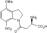 MNI-caged-D-aspartate Structure