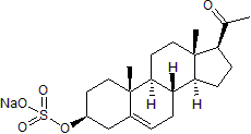 Pregnenolone sulfate sodium salt Structure