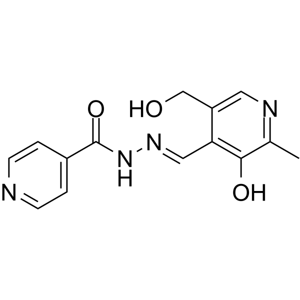 Pyridoxal isonicotinoyl hydrazone Structure