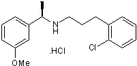 Tecalcet Hydrochloride Structure