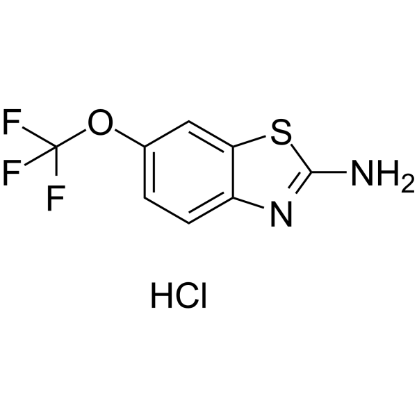 Riluzole hydrochloride Structure