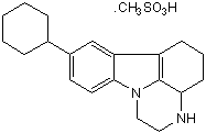 Tetrindole mesylate Structure