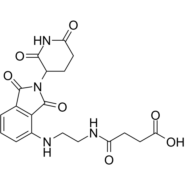 Thalidomide-C2-amido-C2-COOH Structure