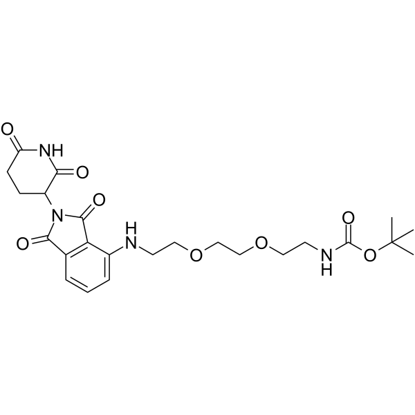 Thalidomide-NH-PEG2-C2-NH-Boc Structure