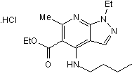 Tracazolate hydrochloride Structure